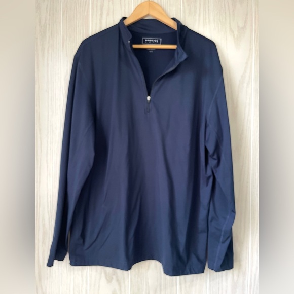 DUNNING GOLF Next To Skin Layering Performance Zip in Dark Blue Size XL EUC - Picture 1 of 4